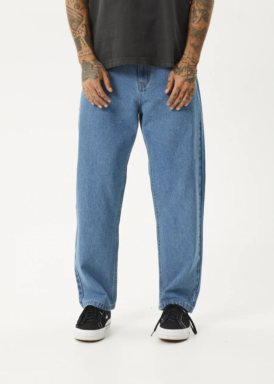 Ninety Twos Hemp Denim Relaxed Fit / Worn Blue