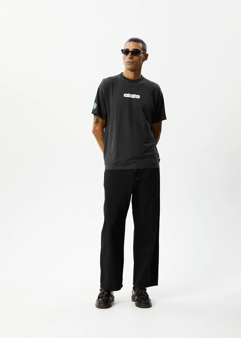 For The Planet Retro Fit Tee / Stone Black