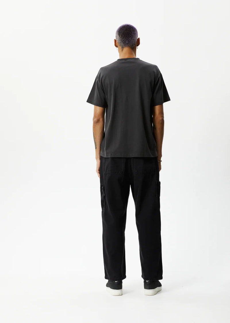 Under Pressure Recycled Boxy Fit Tee / Stone Black