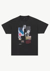 Under Pressure Recycled Boxy Fit Tee / Stone Black