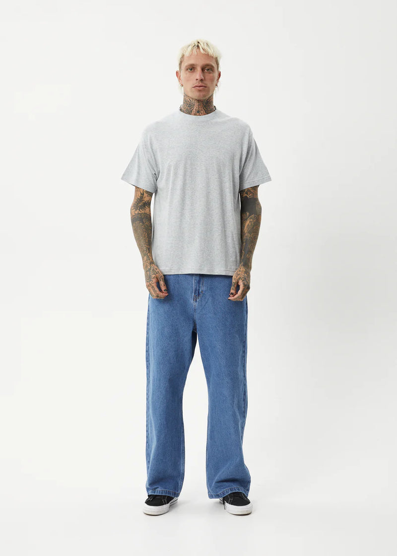Foundation Boxy Fit Tee / Shadow Grey Marle
