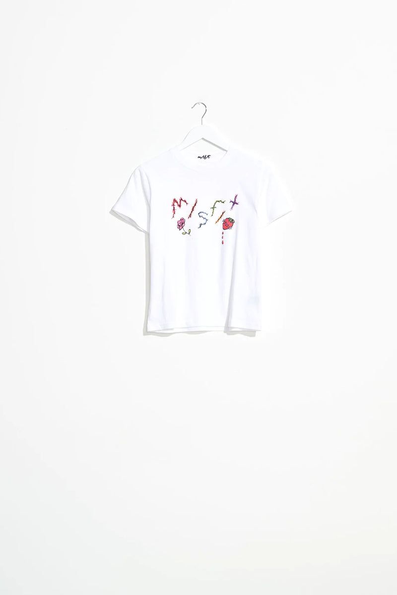 Juju Sweats Baby Tee White