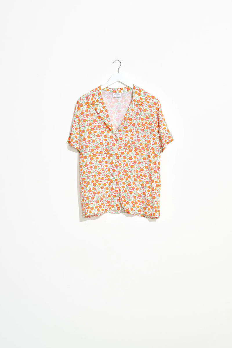 Primavera OS Shirt White Floral