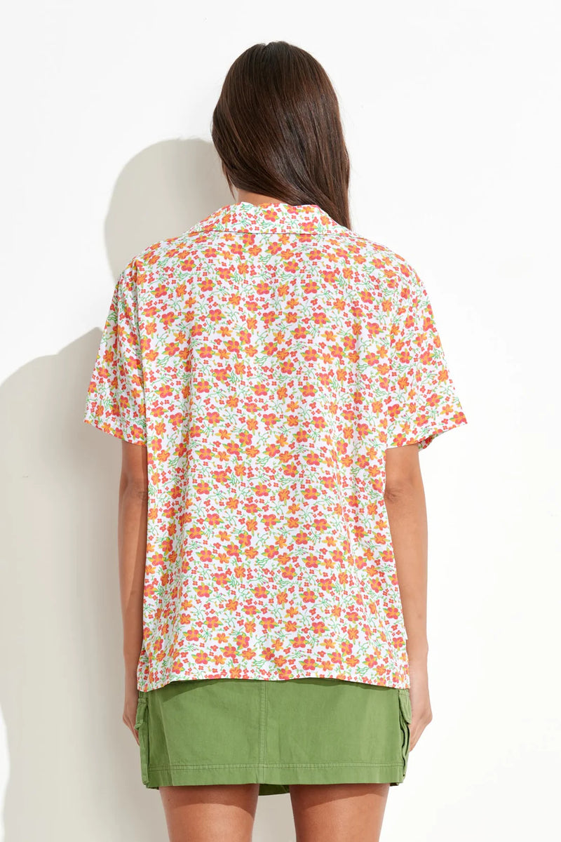 Primavera OS Shirt / White Floral