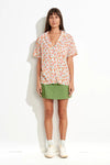 Primavera OS Shirt / White Floral
