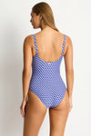 Solara Scoop Back Panel Line One peice Blue