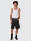 Slacker Denim Short / Ash Black