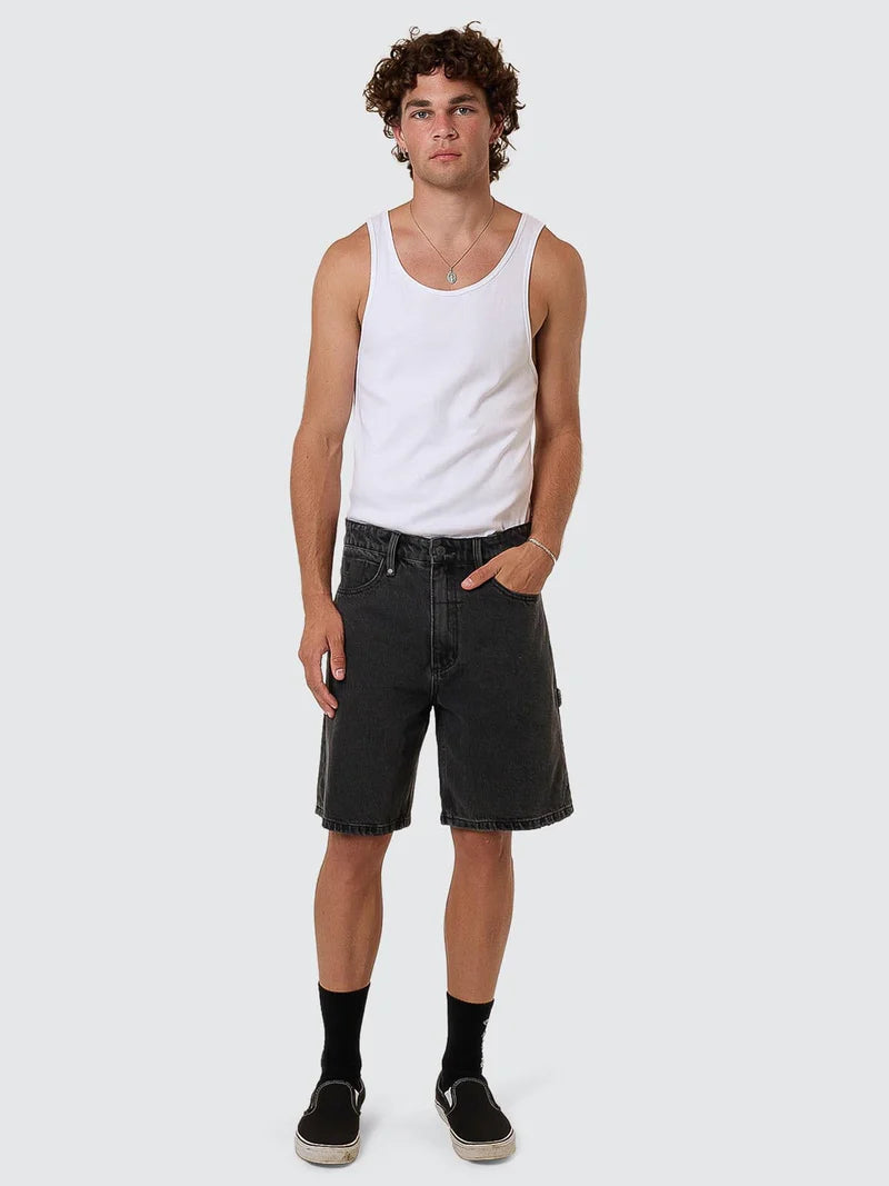 Slacker Denim Short / Ash Black