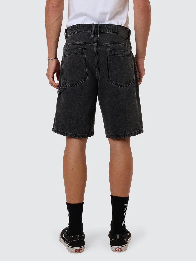 Slacker Denim Short / Ash Black