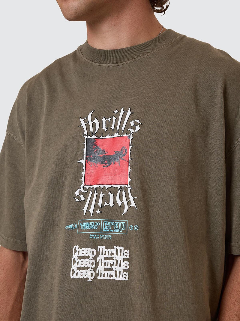 Cheap Thrills Box Fit Tee / Tarmac
