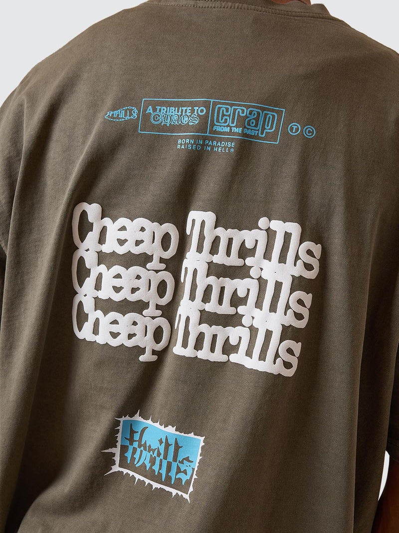 Cheap Thrills Box Fit Tee / Tarmac