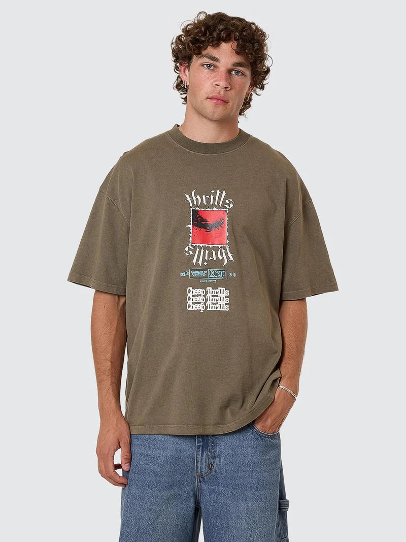 Cheap Thrills Box Fit Tee / Tarmac