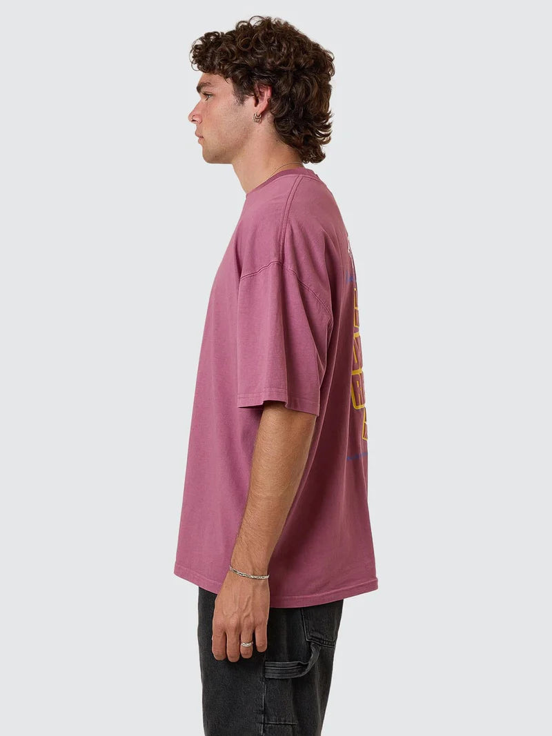Reality Dreams Box Fit Tee / Delta Berry