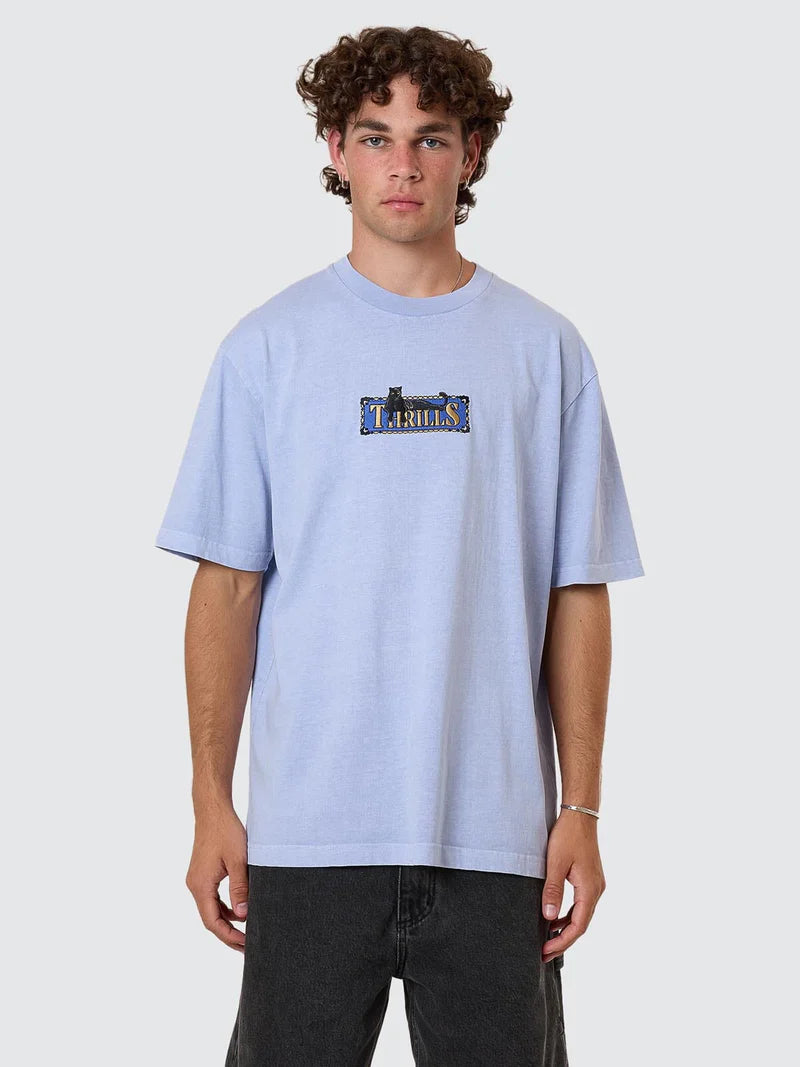 Pit Stop Oversize Tee / Cornflower Blue
