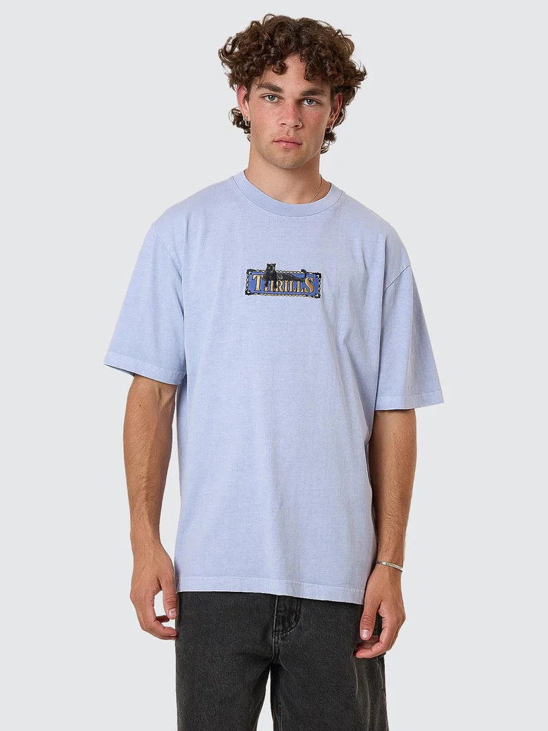 Pit Stop Oversize Tee / Cornflower Blue