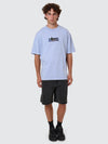 Pit Stop Oversize Tee / Cornflower Blue