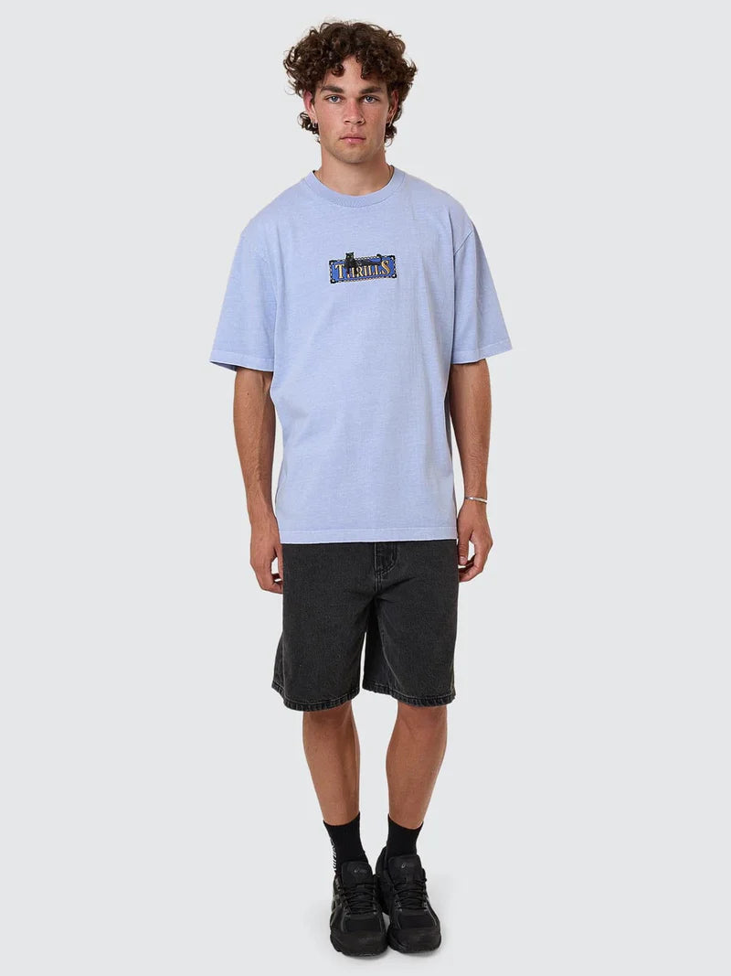Pit Stop Oversize Tee / Cornflower Blue