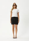 Grace Cupro Mini Skirt / Black