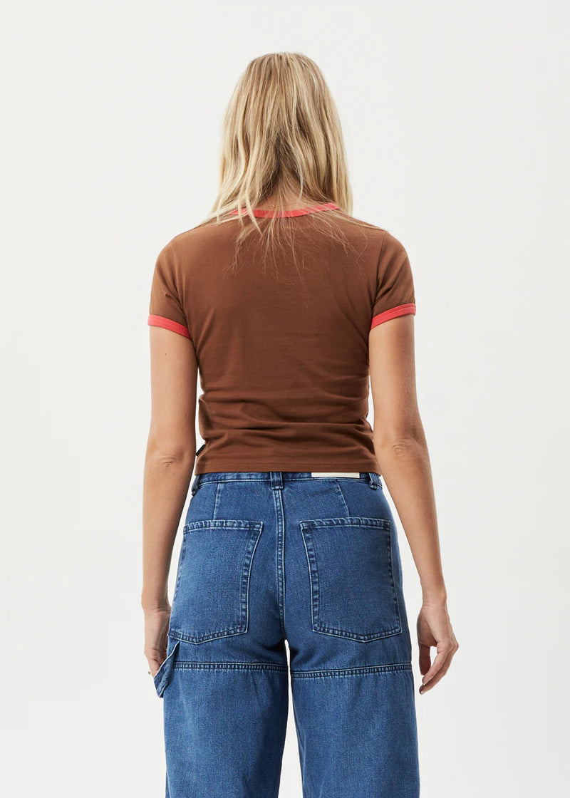 Technology Ringer Baby Tee / Toffee