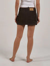 Lottie Cord Cargo Skirt / Tarmac