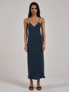 Chelsea Full Length Slip Dress / New Teal