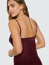 Elio Bias Mini Dress / Mahogany