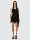Skye Halter Mini Dress / Black
