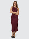 Kathleen Slip Dress / Mahogany