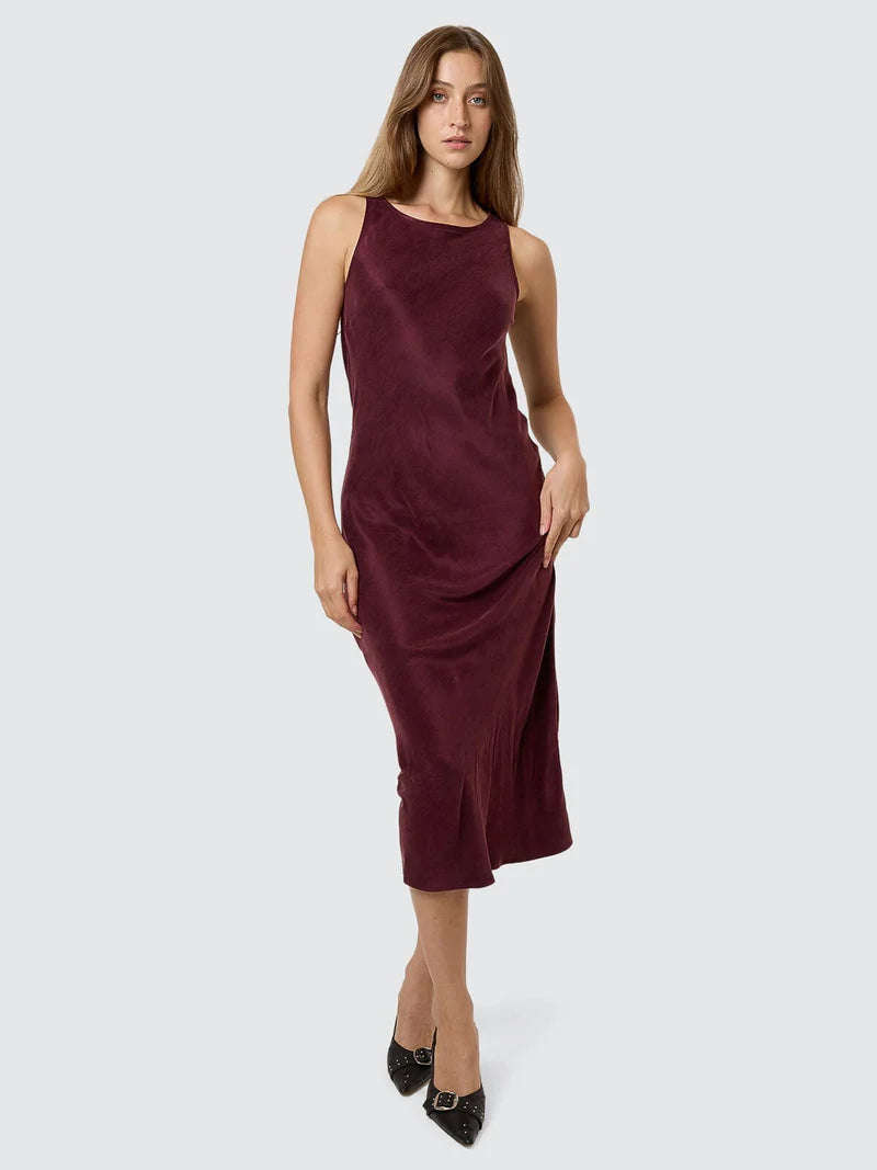 Kathleen Slip Dress / Mahogany