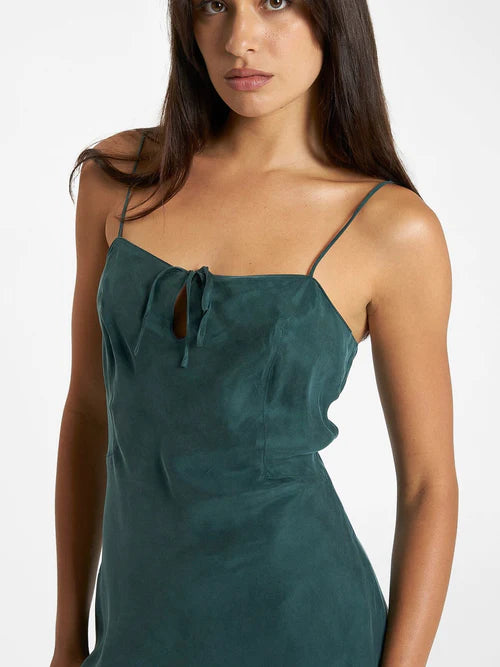 Fairmont Mini Slip Dress / Jasper Green