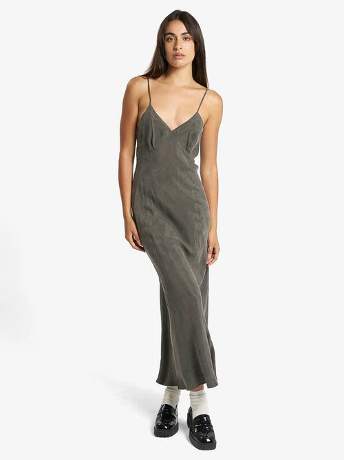 Chelsea Full Length Slip Dress / Truffle