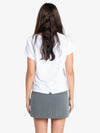 Christina Pinstripe Mini Skirt / Metal Grey