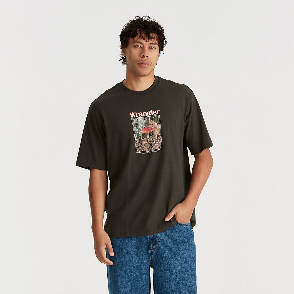 Amanita Slacker Tee / Dark Slate