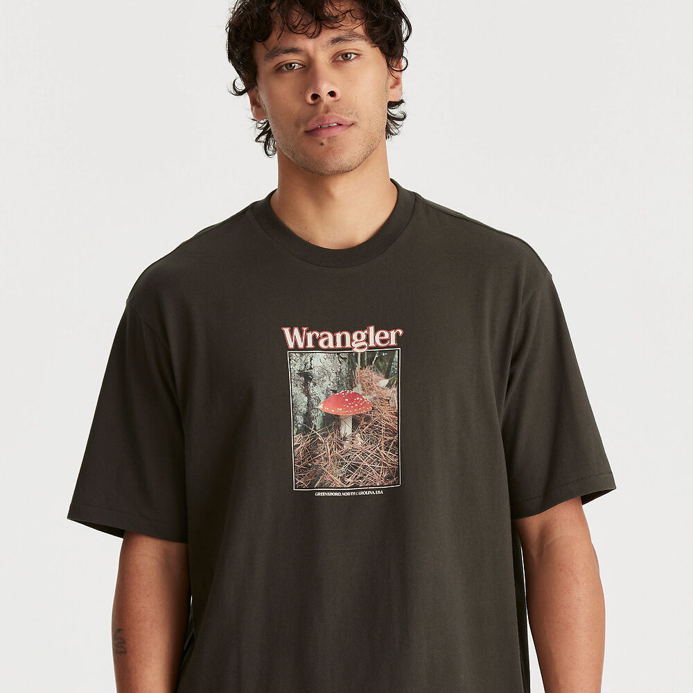 Amanita Slacker Tee / Dark Slate