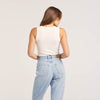 Staple Rib Recycled Cotton Tank / Vintage White