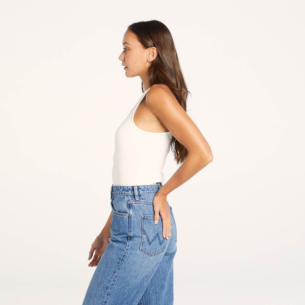 Lenny Longline Tank / Serpent White