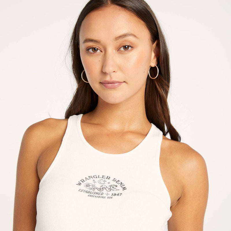 Lenny Longline Tank / Serpent White