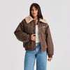 Carrie Bomber Jacket / Washed Brown
