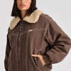 Carrie Bomber Jacket / Washed Brown