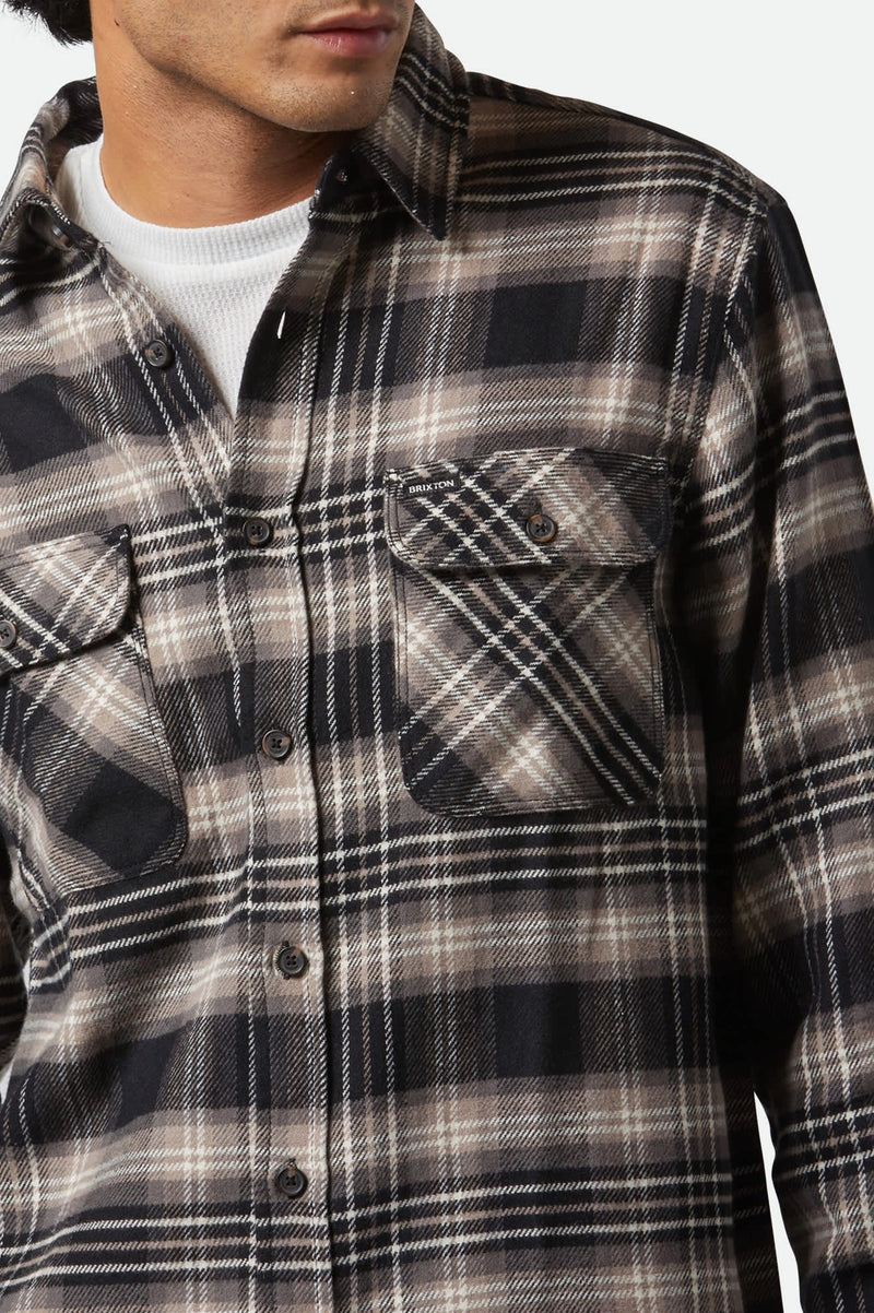 Bowery Flannel / Black Charcoal Beige