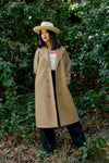 Lennox Stretch Felted Coat / Khaki
