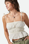 Eden Smocked Top / Off White