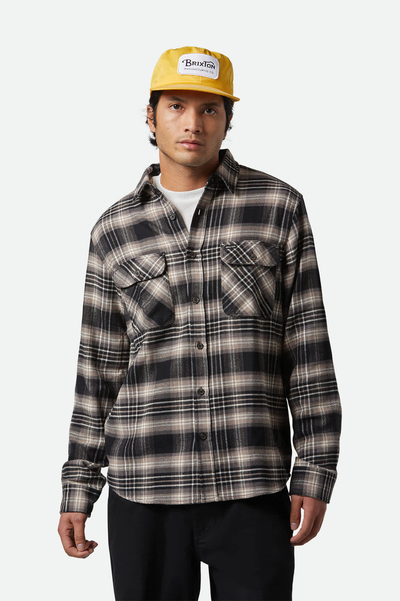 Bowery Flannel / Black Charcoal Beige