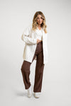 Corduroy Oversized Shacket / Ivory