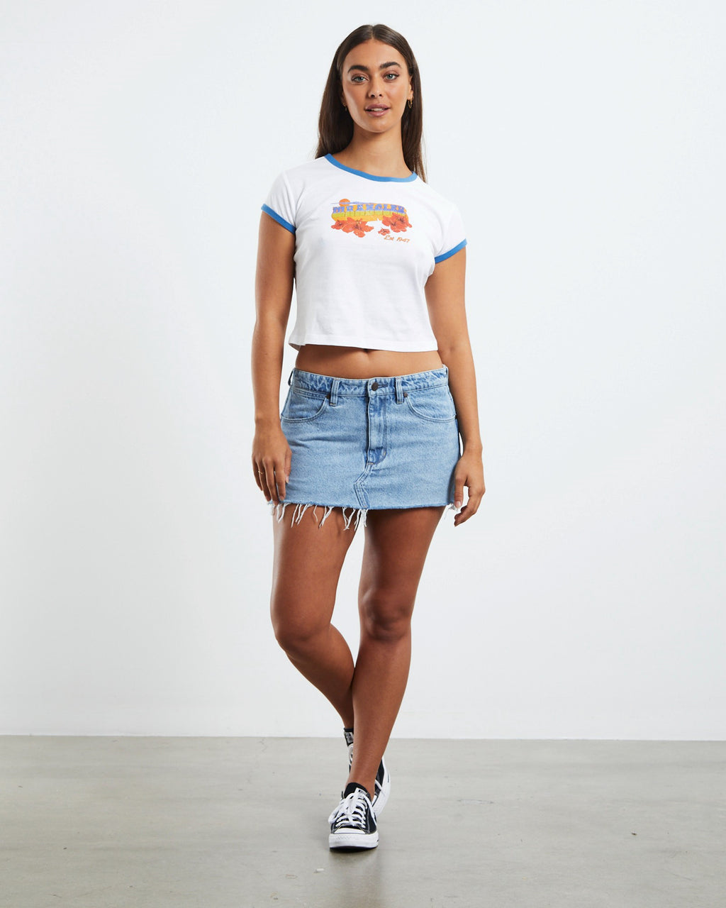 Lo Rise Britney Skirt / Underground Blue