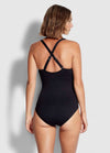 DD Cup Wrap Front One Piece Black - AKWA SURF