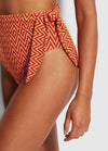 Cleo Pant with Side Tie / Chilli Red
