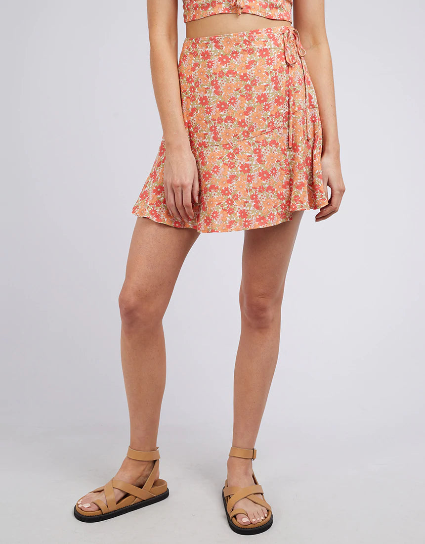 Ruby Floral Mini Skirt / Print