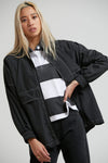 Faded Unisex Spray Jacket Black