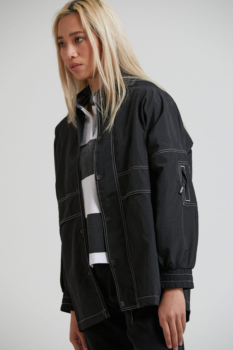 Faded Unisex Spray Jacket Black